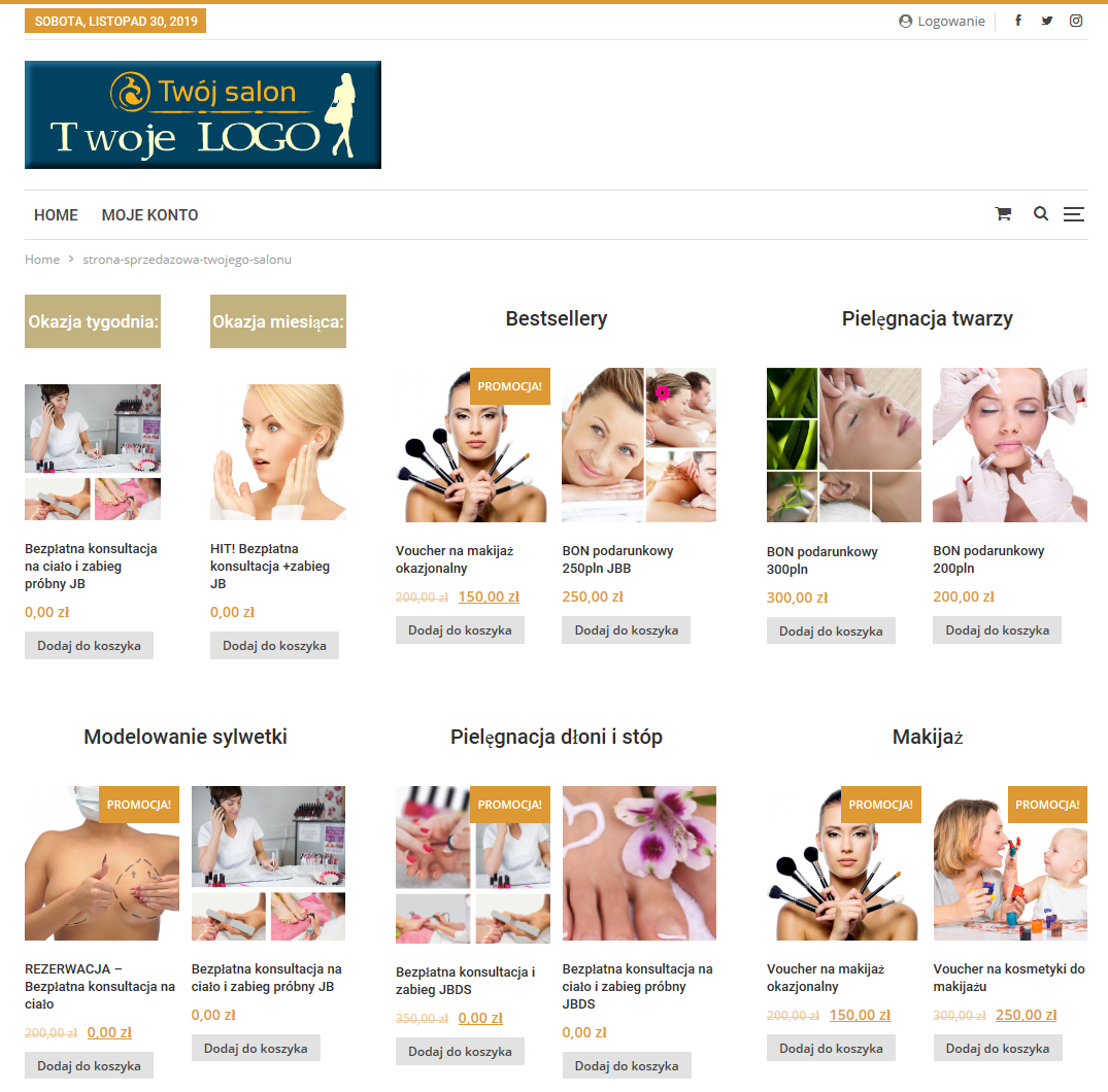 SUPER DEAL - pakiet dla testera - Gotowy sklep + blog / strona sprzedażowa